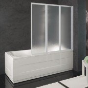 Шторка для ванны Kolpa San Quat TP 140 140х140 см профиль белый стекло полистирольное 944180