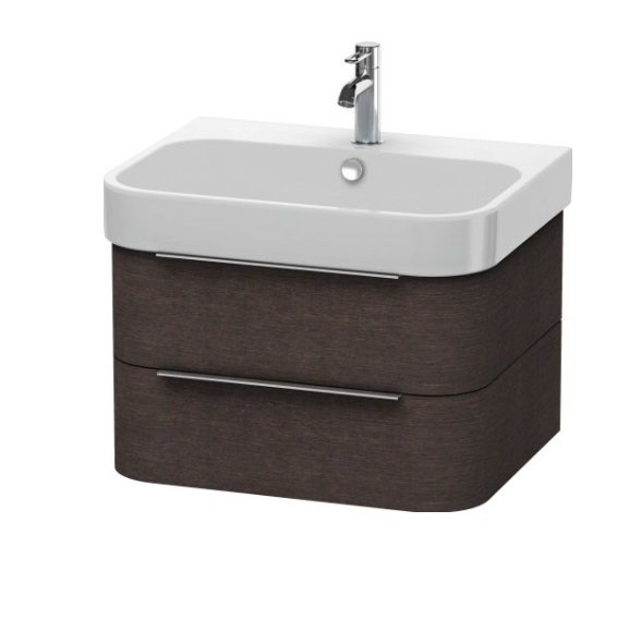 Тумба під раковину Duravit Happy D.2 підвісна 62,5х48 см ДСП темний дуб H2636407272