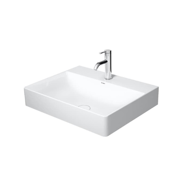 Раковина для ванной Duravit DuraSquare 60х47 см накладная керамика белый 2353600071