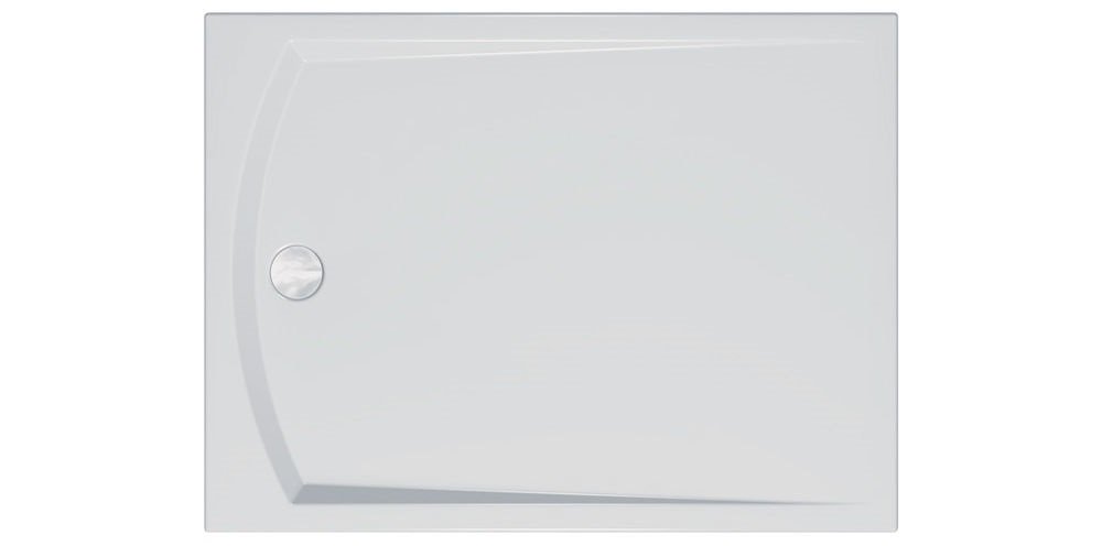 Душевой поддон Kolpa San Vip 120х90 см литой мрамор белый с акриловой панелью 945890