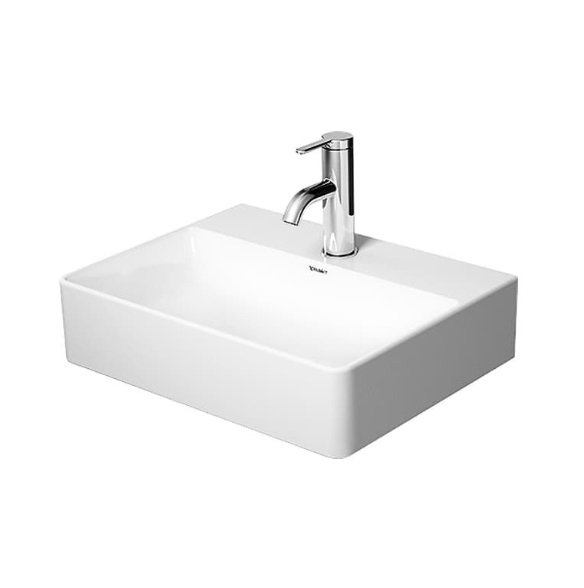 Раковина для ванної Duravit DuraSquare 45х35 см накладна кераміка білий 0732450071
