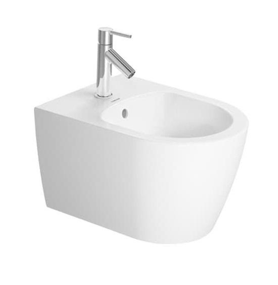 Біде підвісне Duravit ME by Starck 37х48 см кераміка білий 2290150000
