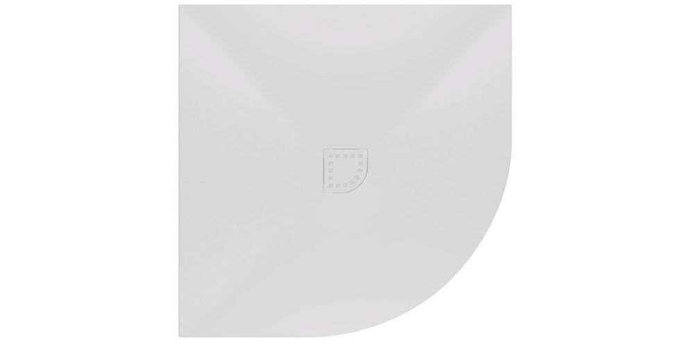 Душевой поддон четверть круга Kolpa San Lavolta 90 см R Kerrock белый 561320