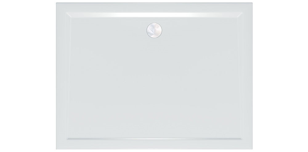 Душевой поддон Kolpa San Canary 120x80 см литой мрамор белый с акриловой панелью 534540