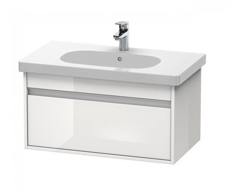 Тумба з раковиною Duravit Ketho 80х45,5 см ДСП білий глянцевий KT006302222