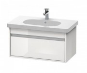 Тумба с раковиной Duravit Ketho 80х45,5 см ДСП белый глянцевый KT006302222