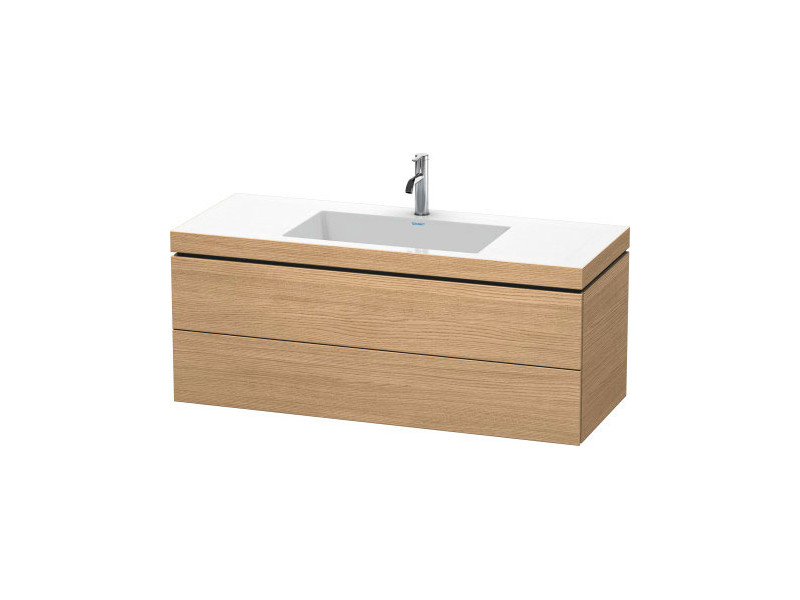 Тумба з раковиною Duravit L-Cube 120х48 см ДСП європейський дуб LC6929O5252