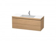 Тумба с раковиной Duravit L-Cube 120х48 см ДСП европейский дуб LC6929O5252