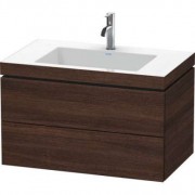 Тумба с раковиной Duravit L-Cube 80х48 см ДСП темный каштан LC6927O5353