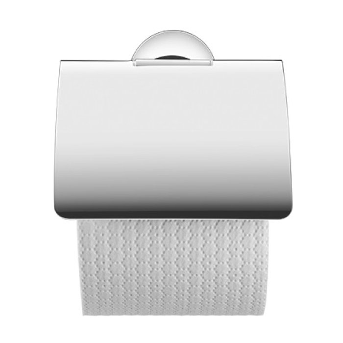 Тримач для туалетного паперу Duravit Starck T з кришкою хром 0099401000