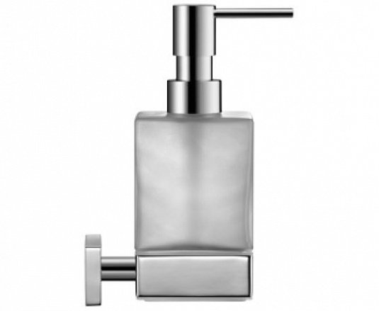 Дозатор для рідкого мила Duravit Karree підвісний матове скло/хром 0099541000