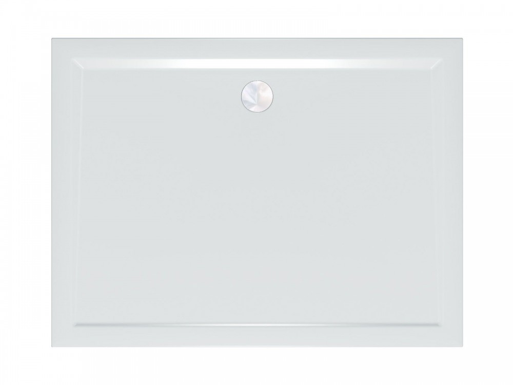 Душовий піддон Kolpa San Canary 100x80 см литий мармур білий 597180