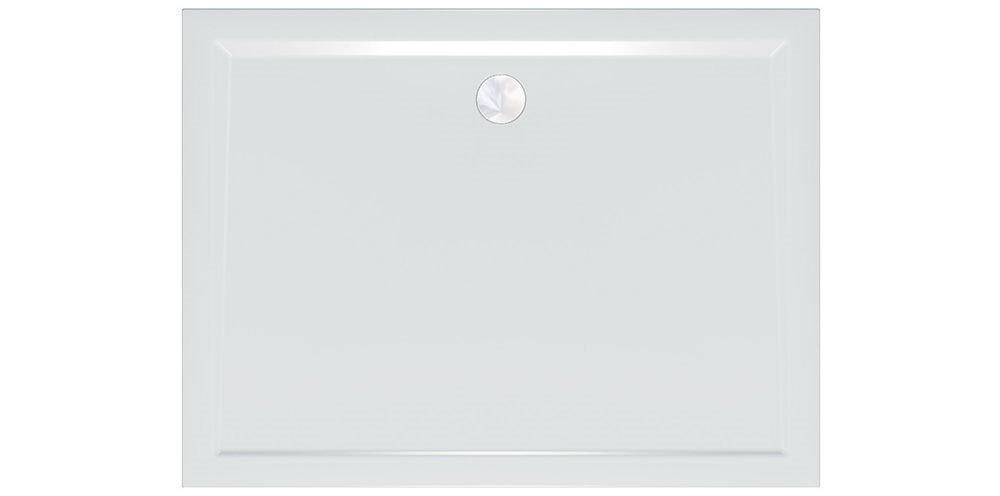 Душовий піддон Kolpa San Canary 140x90 см литий мармур білий з акриловою панеллю 534570