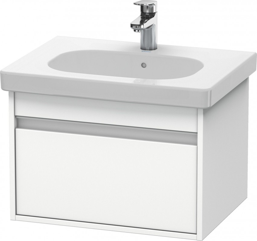 Тумба з раковиною Duravit Ketho 60х45,5 см ДСП білий глянцевий KT006202222