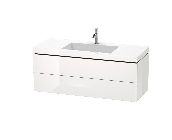 Тумба з раковиною Duravit L-Cube 120х48 см ДСП білий глянцевий LC6929O2222