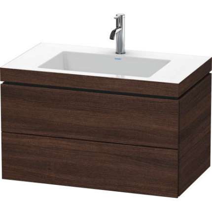 Тумба с раковиной Duravit L-Cube 80х48 см ДСП темный каштан LC6927O5353