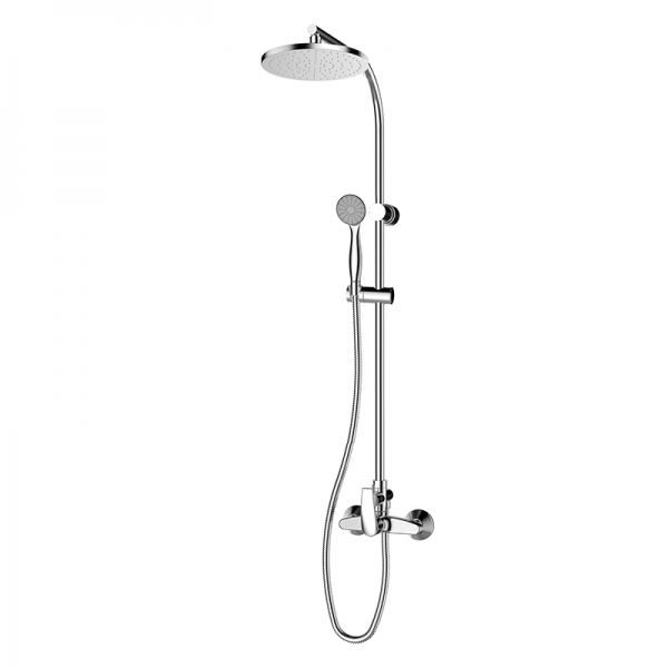 Душевая стойка для душа GRB Ten Pro раздвижная со смесителем хром 10465500