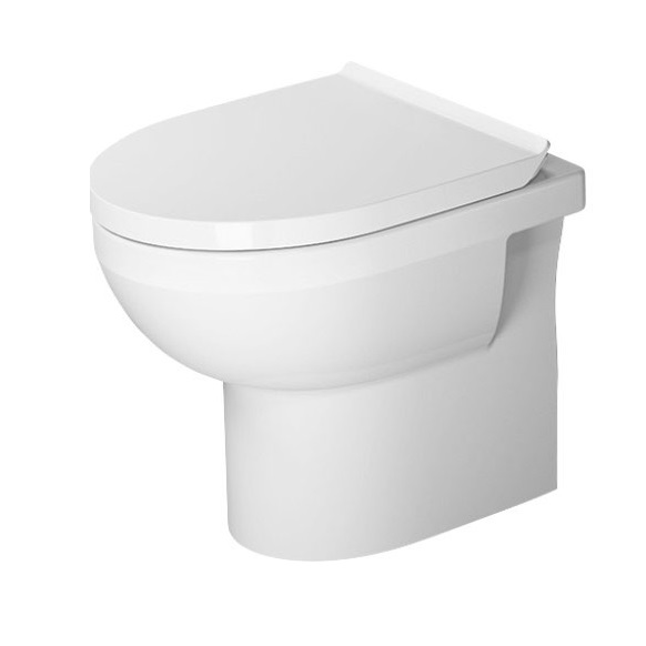 Унітаз підлоговий з кришкою Duravit DuraStyle Basic Rimless 37х48 см кераміка білий 41840900A1