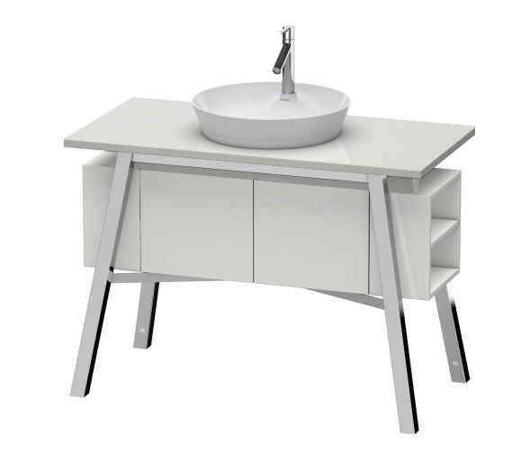Тумба под раковину Duravit Cape Cod напольная 112х57 см ДВП белый глянцевый CC953308585