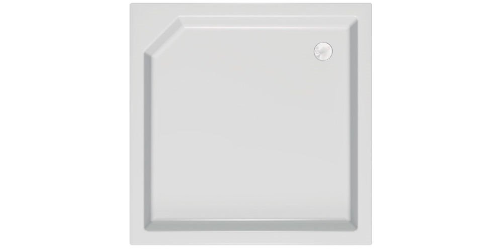 Душевой поддон Kolpa San Rock 100×100 см акрил белый с панелью 902190