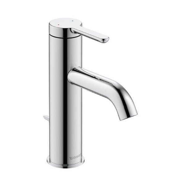 Змішувач для раковини Duravit C.1 одноважільний з донним клапаном хром C11020001010