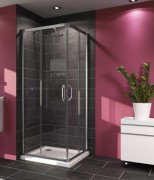 Душевая кабина Huppe X1 90х90 см сатиновый профиль/прозрачное стекло 140103.069.322