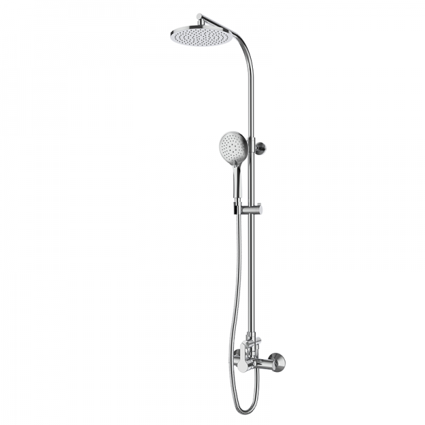 Душова стійка для душа GRB Eco Prime розсувна з одноважільним змішувачем хром 15465400TL