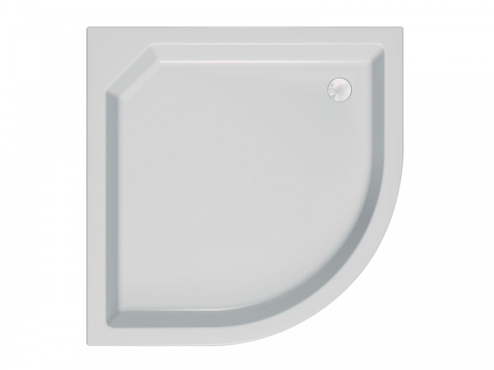 Душовий піддон чверть кола Kolpa San Blues 90x90 см акрил білий з тристоронньою панеллю 700690