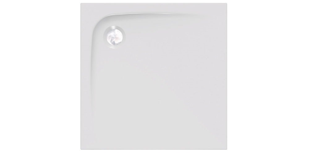 Душовий піддон Kolpa San Evelyn TrayQ 80х80 см акрил білий з панеллю 593290