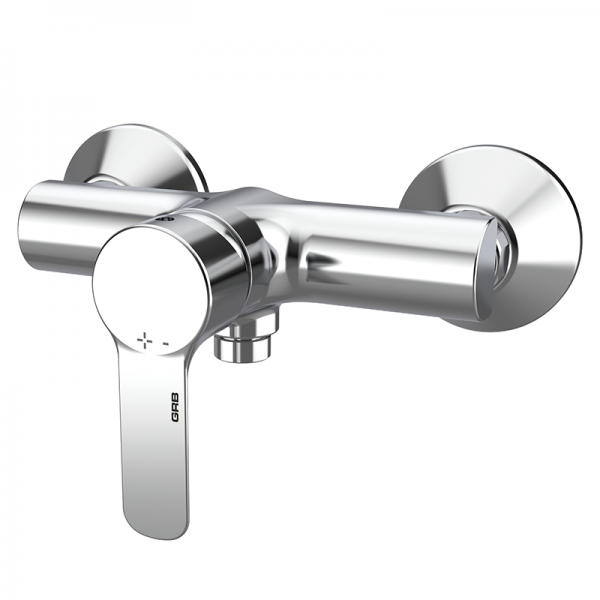 Змішувач для душа GRB Eco Prime одноважельний з душовою лійкою хром 15325150