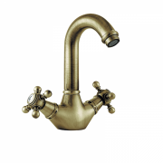 Змішувач для раковини GRB Clasica 1866 двухвентильний состаренная латунь 211199