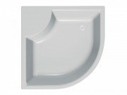 Душевой поддон четверть круга Kolpa San Dixie 90x90 см акрил белый с панелью 788730