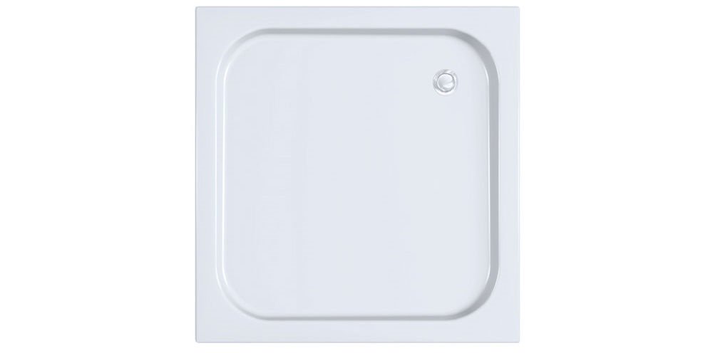 Душовий піддон Kolpa San Trin 90x90 см акрил білий з панеллю 755130