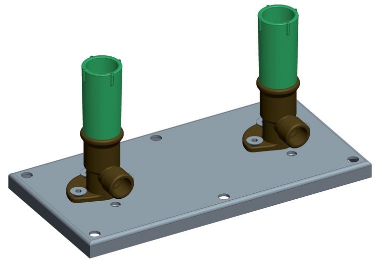 Скрытая монтажная часть напольного смесителя Fima Carlo Frattini F2302