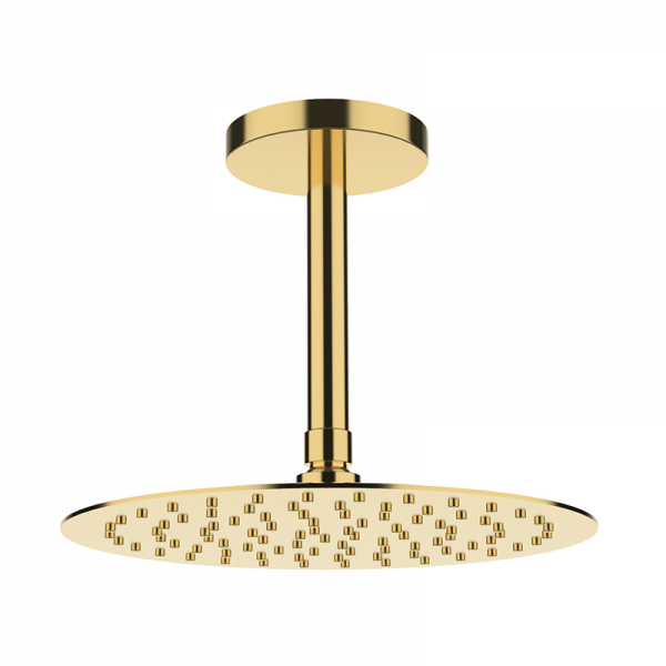 Верхний душ с потолка GRB Hidromasaje Slim с кронштейном полированное золото 05027512