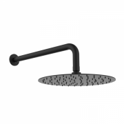 Верхний душ со стены GRB Hidromasaje Slim с кронштейном черный 05028201