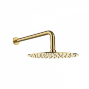Верхний душ со стены GRB Hidromasaje Slim с кронштейном полированное золото 05028501