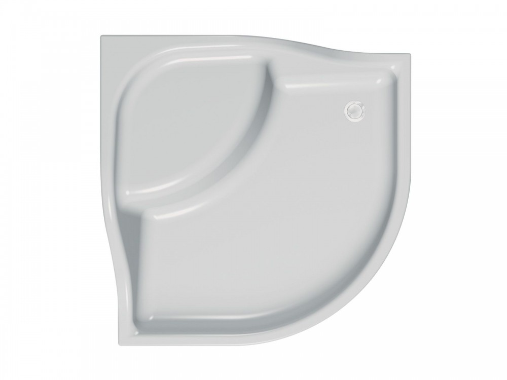 Душевой поддон четверть круга Kolpa San Bebop 90x90 см акрил белый с панелью 788740