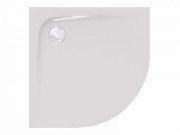 Душовий піддон чверть кола Kolpa San Evelin Tray R 80х80 см акрил білий з панеллю 593310