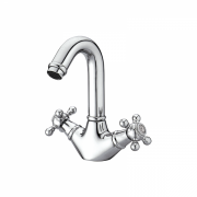 Смеситель для раковины GRB Clasica 1866 двухвентильный с донным клапаном хром 212190