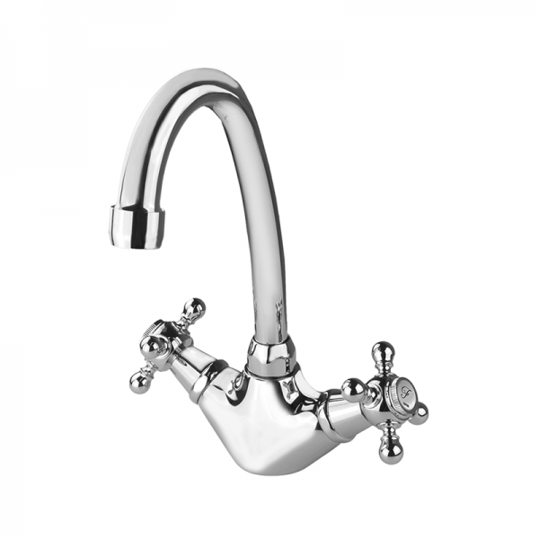 Змішувач для раковини GRB Clasica з автоматичним донним клапаном хром 214190