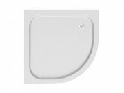 Душовий піддон чверть кола Kolpa San Ontex 80х80 см акрил білий 754870