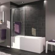 Шторка для ванни Huppe X1 75х140 см профіль хром прозоре скло 131601.069.321