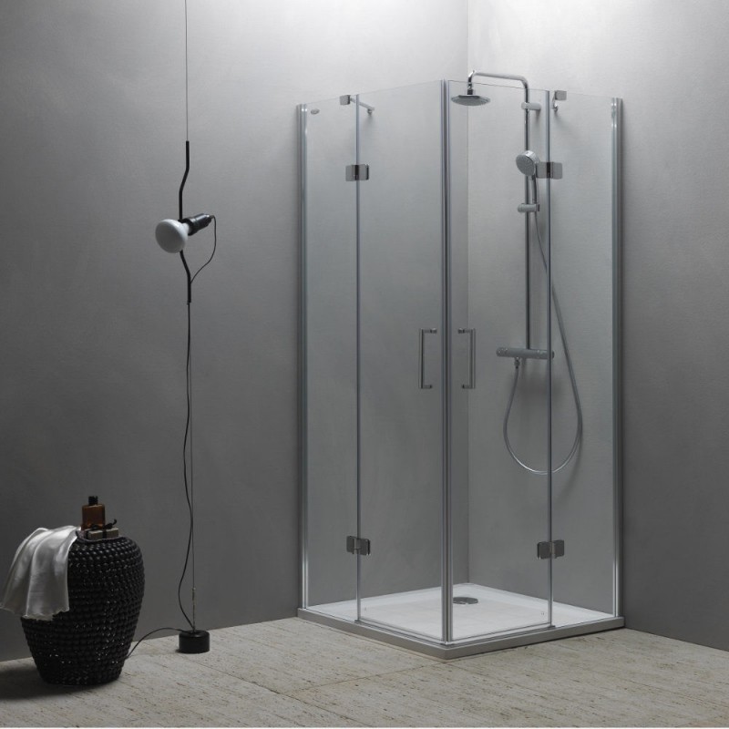 Душевой уголок Kolpa San Atlas TKK 90/K 90x90 см профиль хром/прозрачное стекло 560200