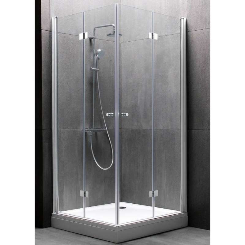 Душовий кутник Kolpa San Terra Flat TKK 100/K 100x100 см профіль хром/прозоре скло 508720