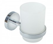 Стакан для зубных щеток Inda Forum матовое стекло/хром A36100 CR 21