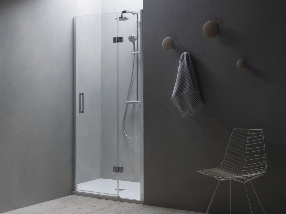 Душевая дверь Kolpa-San Atlas TV/S 90/K-R правая 90х200 см профиль хром/прозрачное стекло 560250