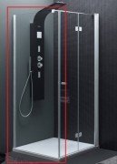 Стенка душевая Kolpa-San Terra Flat TSV 90/K 90х200 см профиль хром/прозрачное стекло 513300