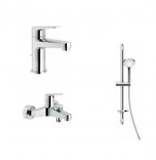 Комплект смесителей Blues для ванной 3 в 1 хром BS101111