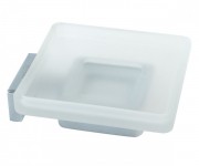 Мильниця для ванної Inda Lea підвісна матове скло/хром A18110 CR 21